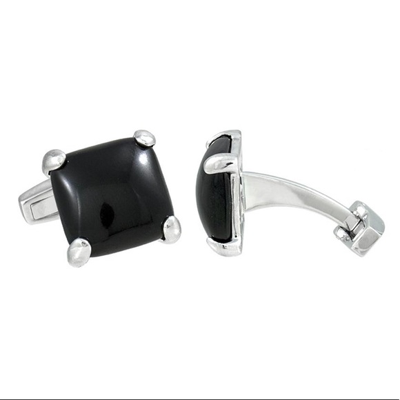 kendra scott // black and silver cuff links - Picture 2 of 3